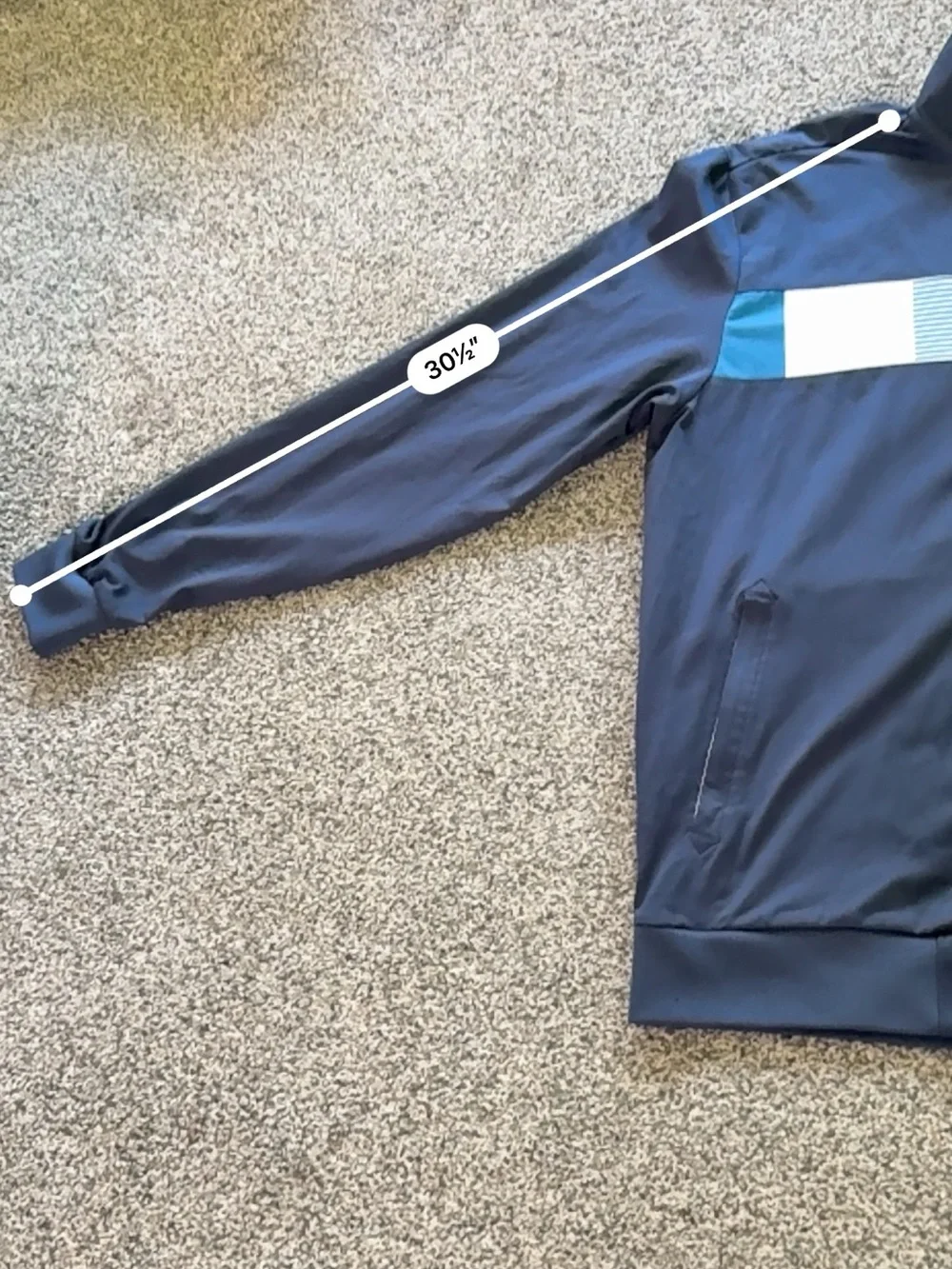 TravisMathew Navy Full Zip Golf Jacket Large Performance Stretch